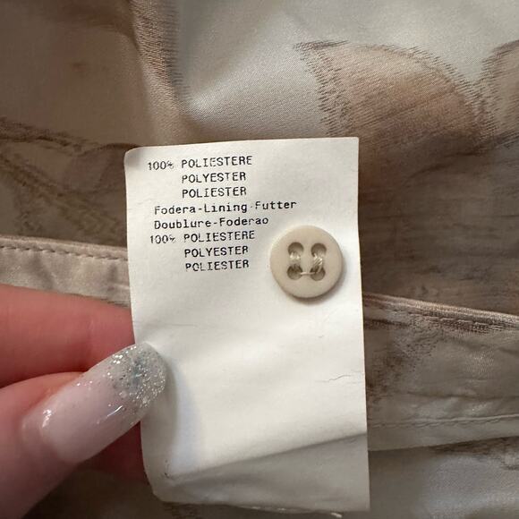 Armani Collezioni cream & gray floral pencil skirt size 4 - Picture 6 of 8